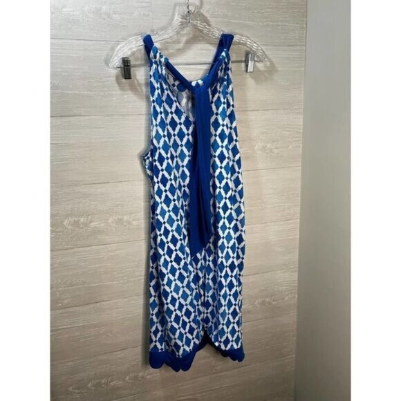 The Natalie Bow‎ Tie dress in Blue Tile by Mud Pie Medium - Picture 3 of 5